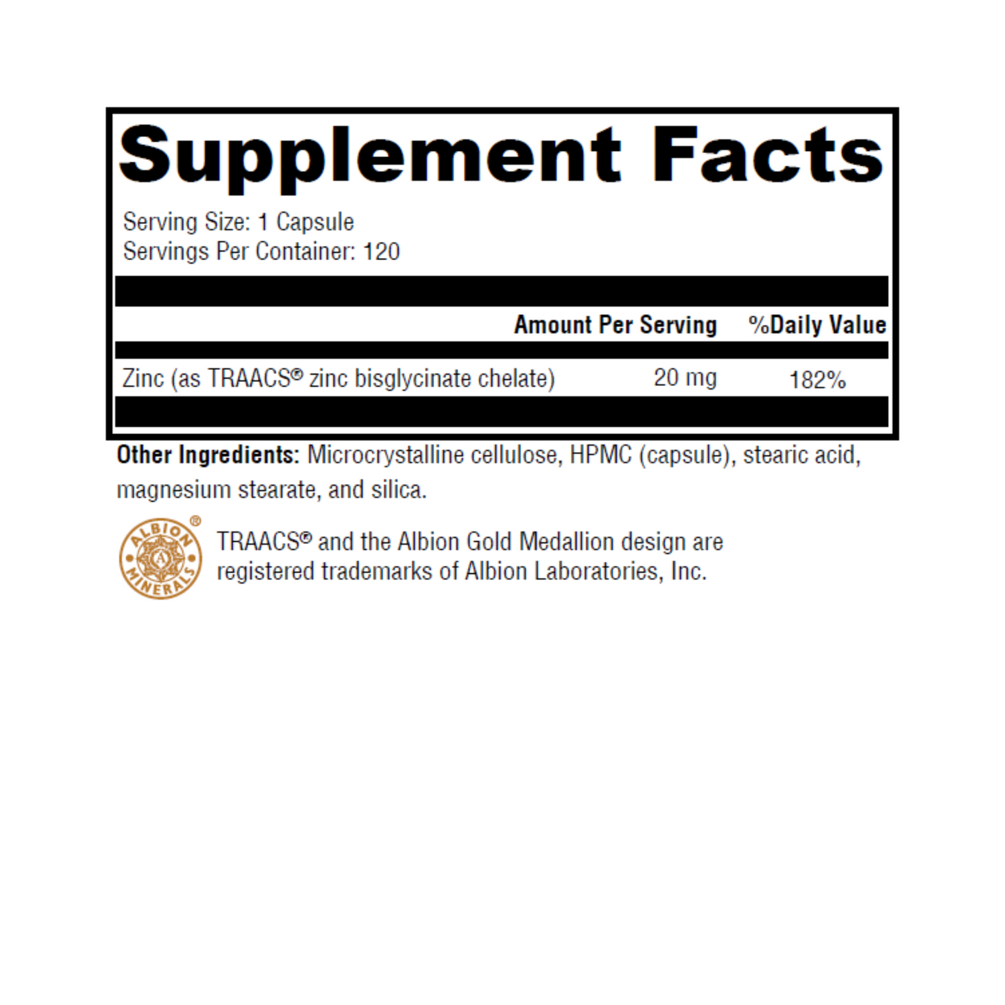 Zinc Glycinate - Revolution Health & Wellness