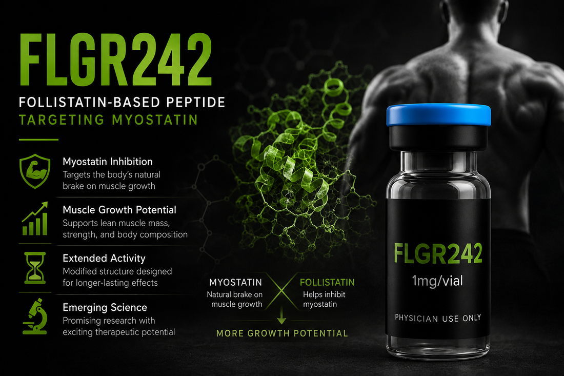 FLGR242 Peptide: Myostatin, Follistatin & Muscle Growth