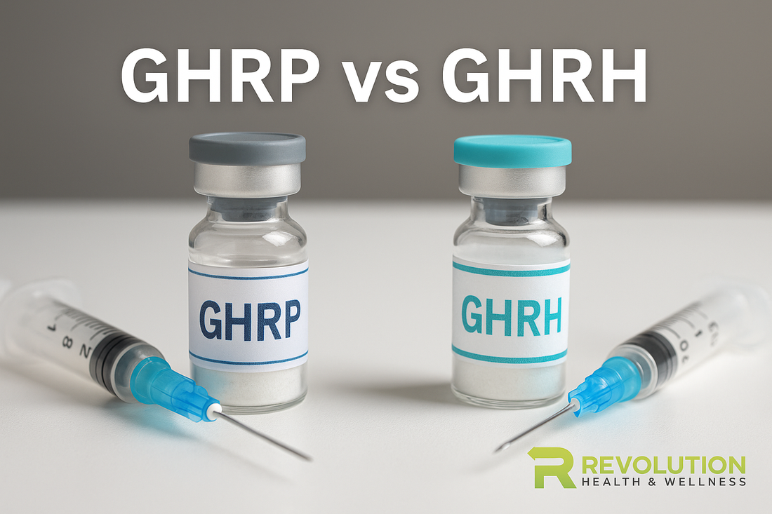 GHRP vs. GHRH: What's the Difference and Why They Work Better Together Revolution Health & Wellness GHRP vs. GHRH: What's the Difference and Why They Work Better Together Revolution Health & Wellness