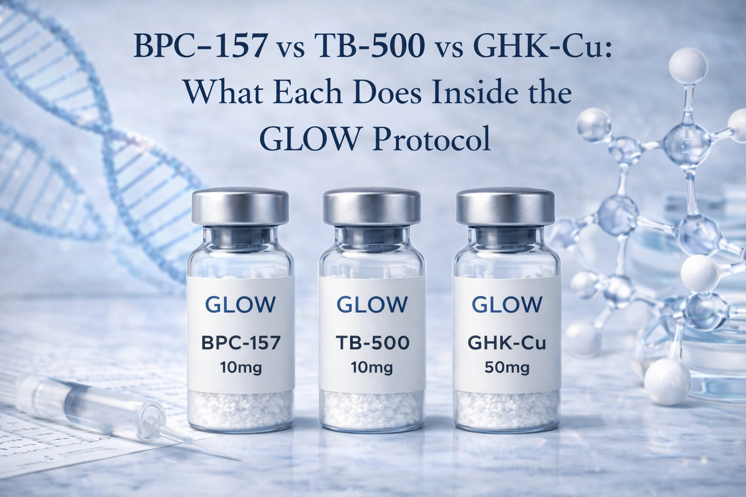 BPC157 vs TB500 vs GHKCu Inside the GLOW Protocol Revolution