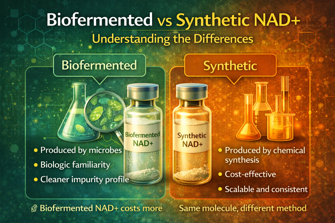 Biofermented vs Synthetic NAD+: What’s the Difference and Which Is Better?