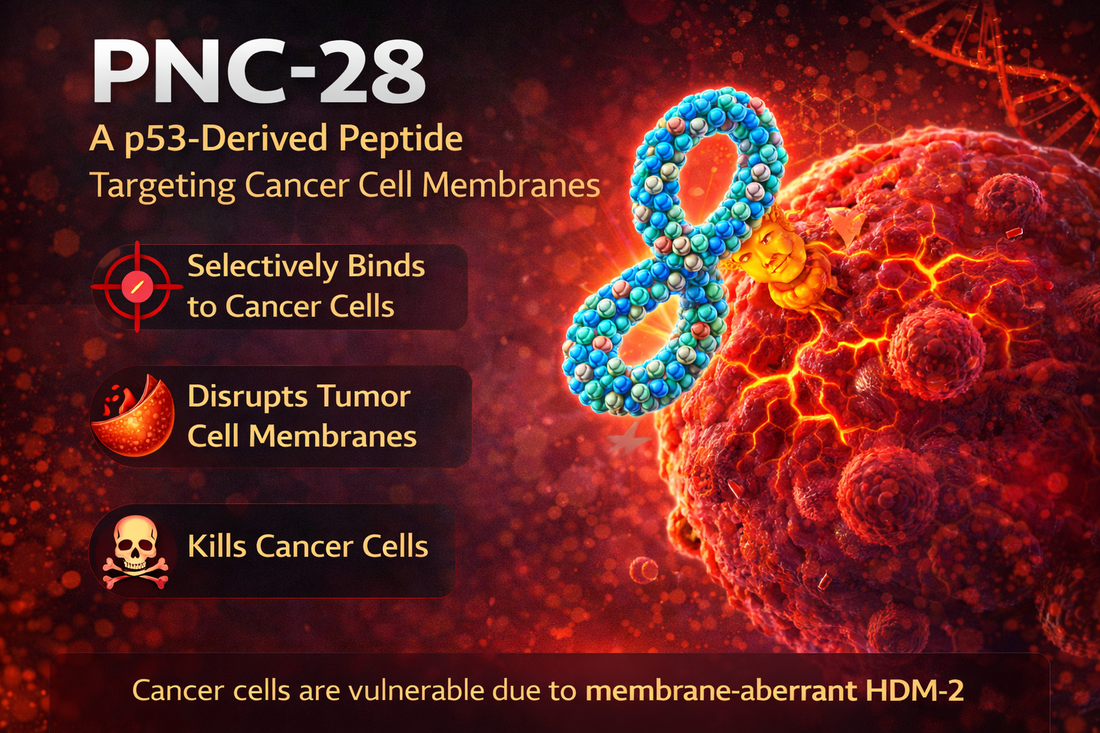 PNC-28 Peptide Explained: Targeting Cancer Cell Membranes and Tumor Biology
