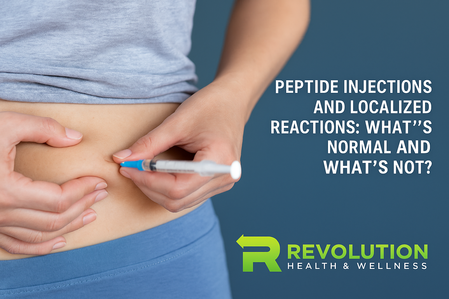 Peptide Injection Site Reactions: What's Normal, What's Not, and What Revolution Health & Wellness Peptide Injection Site Reactions: What's Normal, What's Not, and What Revolution Health & Wellness