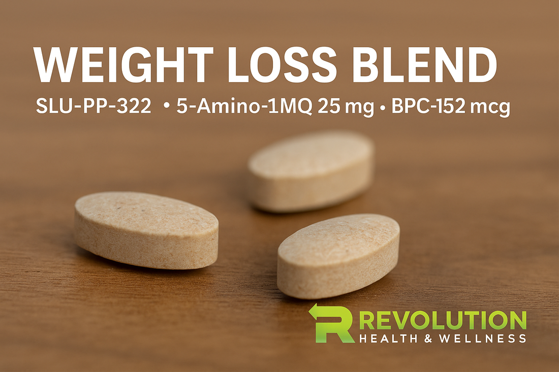 The Ultimate Weight Loss Peptide Blend: SLU-PP-332, 5-Amino-1MQ, and B Revolution Health & Wellness The Ultimate Weight Loss Peptide Blend: SLU-PP-332, 5-Amino-1MQ, and B Revolution Health & Wellness