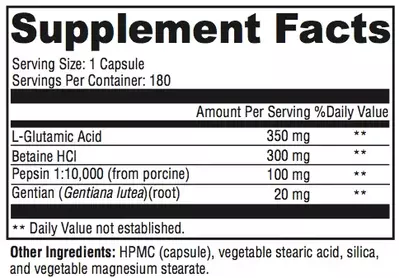 Break It Down Supplement Facts