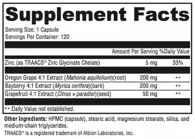 SIBO Stop B Supplement Facts