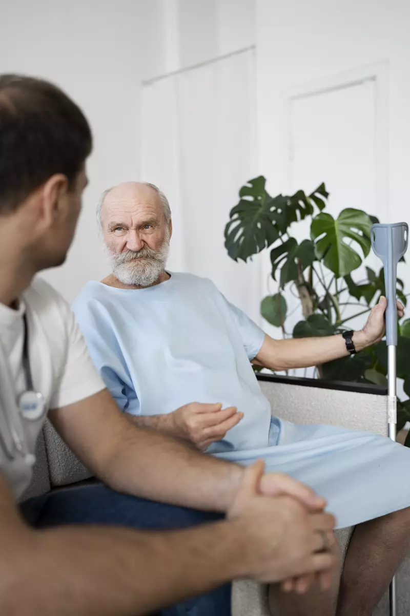 nurse with patient