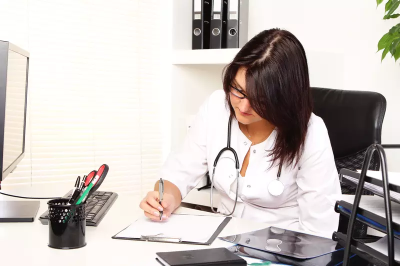 nurse in doctor's office